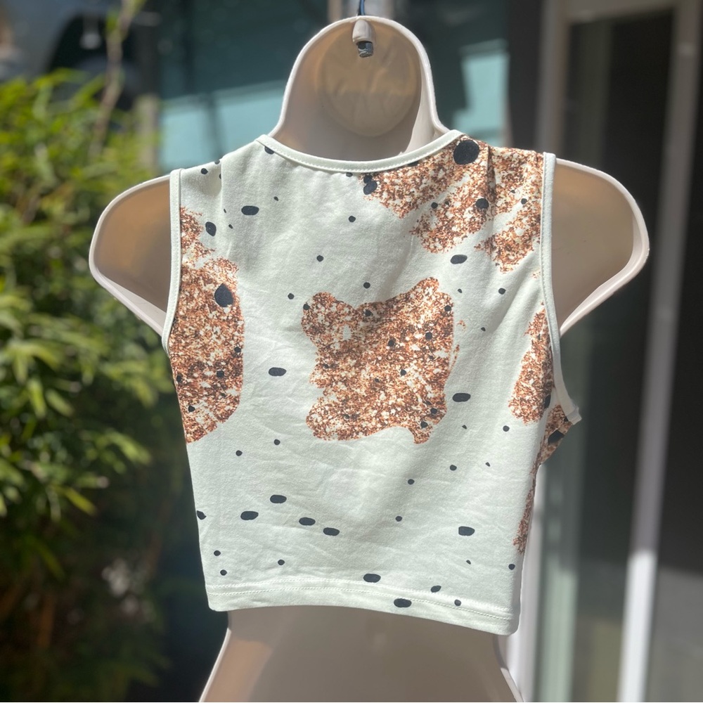 NWT-EVIL EYE Print Crop Tank Top! - Picture 6 of 6